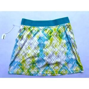 CALLAWAY OPTI DRI GOLF SKORT, SIZE M, STRETCH, MULTI COLORED